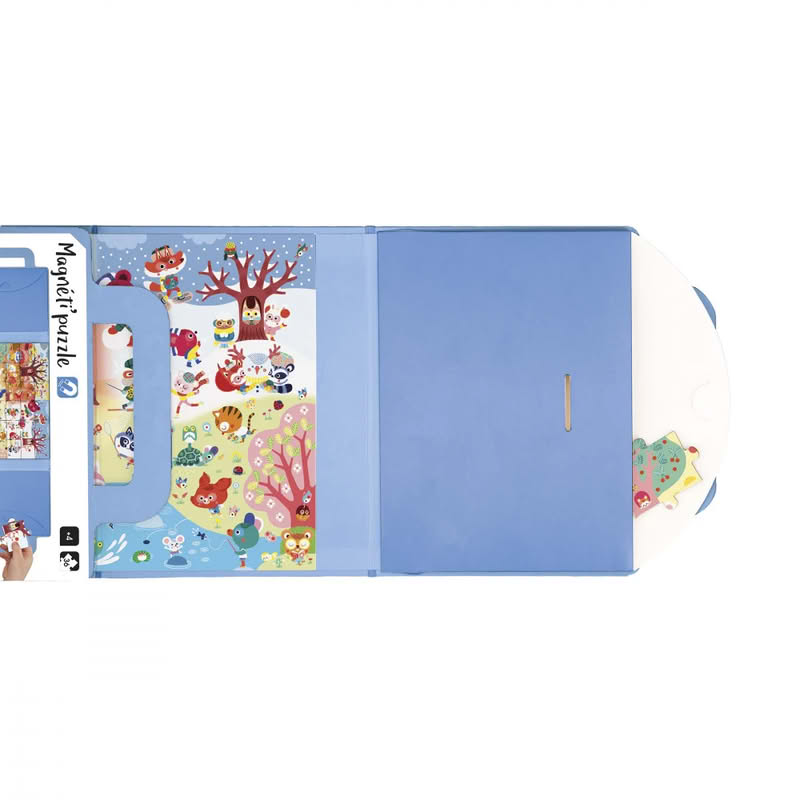 Puzzle magnetico per bambini a tema 4 stagioni con 36 magneti, adatto dai 4 anni in su